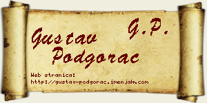 Gustav Podgorac vizit kartica